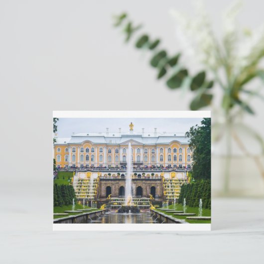 ピーターホフパレス&ガーデンズサンピーターズバーグロシア ポストカード (スタンド正面)