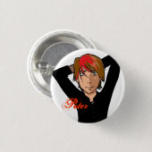 ピーターボタン 缶バッジ (正面&裏面)