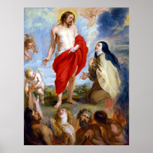 ピーターポールルーベンスサンテレサアビラ傍受 ポスター (正面)