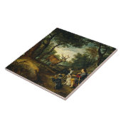 ピーターポール・ルーベンスによる聖ヒューバートの奇跡 タイル (側面)