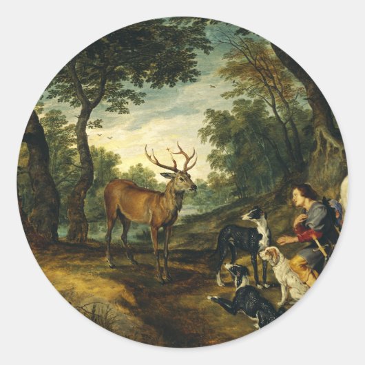 ピーターポール・ルーベンスによる聖ヒューバートの奇跡 ラウンドシール (正面)