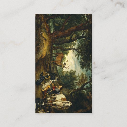 ピーターポール・ルーベンスによる聖ヒューバートの奇跡 名刺 (正面)