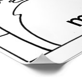 ピーターマックススタイルオリジナル署名スケッチ ポスター (角)