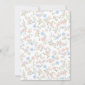 ピーターラビットとママ赤ちゃんシャワー 招待状 (裏面)