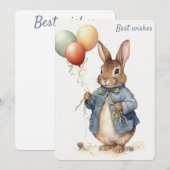 ピーターラビットのグリーティングカード シーズンカード (正面/裏面)