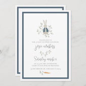 ピーターラビットのベビーシャワー招待状 招待状 (正面/裏面)