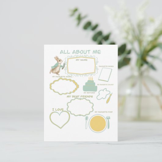 ピーターラビットの子供の誕生日&ゲーム ポストカード (スタンド正面)