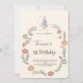 ピーターラビットオータム秋招待状 招待状 (正面)