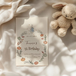 ピーターラビットオータム秋招待状 招待状