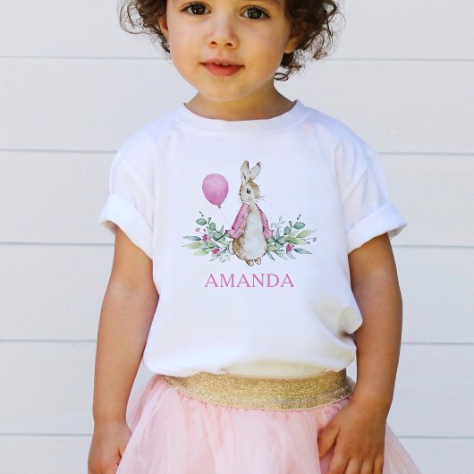 ピーターラビットガールベビーTシャツ ベビーTシャツ