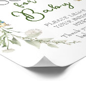 ピーターラビットグリーンリーワイルドフラワーブックベビー ポスター (角)