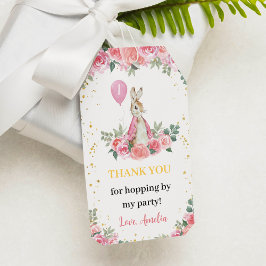 ピーターラビットサンキューユーラベル誕生日パーティー ギフトタグ