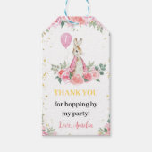 ピーターラビットサンキューユーラベル誕生日パーティー ギフトタグ (正面)