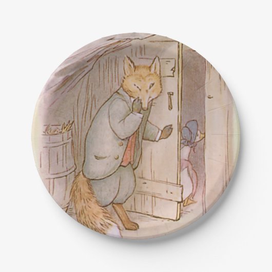 ピーターラビットジェミナパドル紙プレート ペーパープレート (正面)