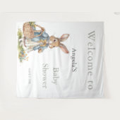 ピーターラビットスイートバニーガールベビーシャワー タペストリー (正面(横))