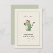 ピーターラビットセージ緑のヴィンテージディスプレイシャワー エンクロージャーカード (正面/裏面)