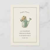 ピーターラビットセージ緑のヴィンテージディスプレイシャワー エンクロージャーカード (正面)