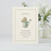 ピーターラビットセージ緑のヴィンテージディスプレイシャワー エンクロージャーカード (スタンド正面)