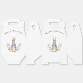 ピーターラビットブルーホワイトヴィンテージベビーシャワー フェイバーボックス (見開き)