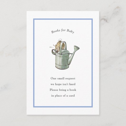 ピーターラビットブルーヴィンテージベビー本 エンクロージャーカード (正面)