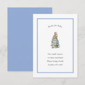 ピーターラビットブルーヴィンテージベビー本 エンクロージャーカード (正面/裏面)