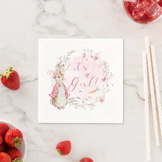 ピーターラビットベビーガール紙ナプキンス | Standard スタンダードカクテルナプキン (インサイチュ)