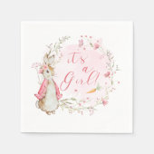 ピーターラビットベビーガール紙ナプキンス | Standard スタンダードカクテルナプキン (正面)