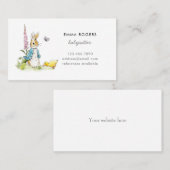 ピーターラビットベビーシッターNanny 名刺 (正面/裏面)