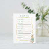 ピーターラビット子供の誕生日&ゲーム ポストカード (スタンド正面)