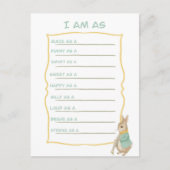 ピーターラビット子供の誕生日&ゲーム ポストカード (正面)