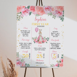 ピーターラビット誕生日マイルストーンポスター ポスター