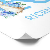 ピーターラビット ブルーベイビー名前ポスター ポスター (角)