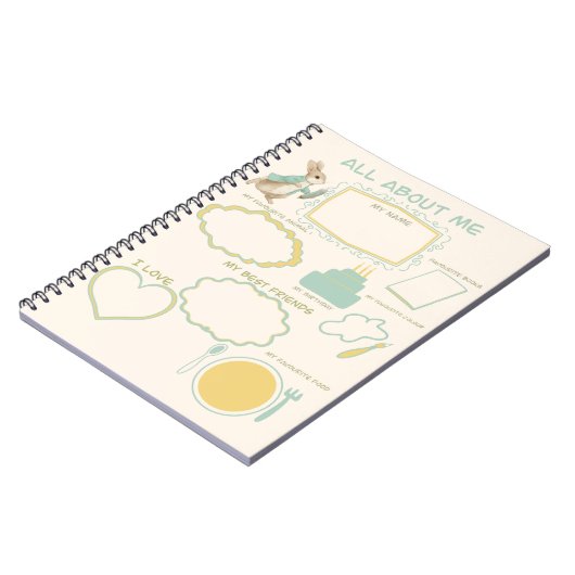 ピーターラビット 子供の誕生日&ゲーム ノートブック (左側)