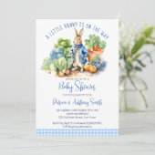 ピーターラビット 赤ちゃん男の子 ベビーシャワー 招待状 (スタンド正面)