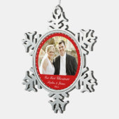 ピーターレッドウァーズ初めてのクリスマスオーナメント スノーフレークピューターオーナメント (右)