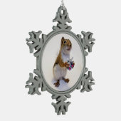 ピーターロッキーオーナメント スノーフレークピューターオーナメント (左)