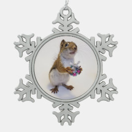 ピーターロッキーオーナメント スノーフレークピューターオーナメント