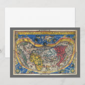 ピーター・アピアンによるアンティークハート型世界地図 1520 (正面/裏面)