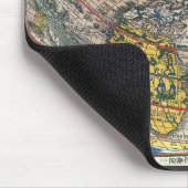 ピーター・アピアンによるアンティークハート型世界地図 1520 マウスパッド (コーナー)