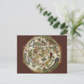 ピーター・アピアンによるヴィンテージのプラニスフェア天体地図 ポストカード (スタンド正面)