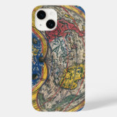 ピーター・アピアンによる古代のハート型世界地図 1520 Case-Mate iPhoneケース (裏面)