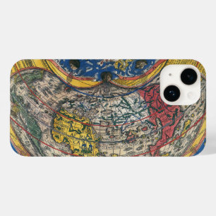 ピーター・アピアンによる古代のハート型世界地図 1520 Case-Mate iPhone 14ケース