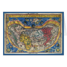 ピーター・アピアンによる1520年のハート型世界地図