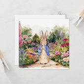 ピーター・ウサギが庭で カード (正面/裏面インサイチュ)
