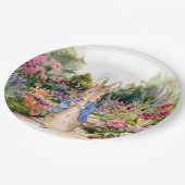 ピーター・ウサギが庭で ペーパープレート (アングル)