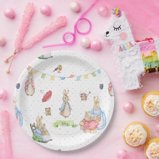 ピーター・ウサギと家族 ペーパープレート (パーティー)