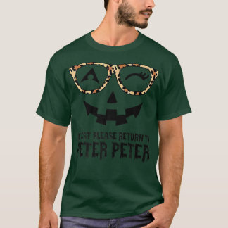 ピーター・カボチャの食べ物ハロウィンカップルのコスチューム Tシャツ