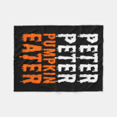 ピーター・カボチャ・イーター・ハロウィーンの衣装カップルの男性 フリースブランケット (正面(横))