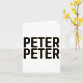 ピーター・カボチャ・イーター・ハロウィーンの衣装 カード (黄色い花)