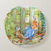 ピーター・ザ・ウサギがマクレガーの庭に忍び込む ラウンドクッション (裏面)